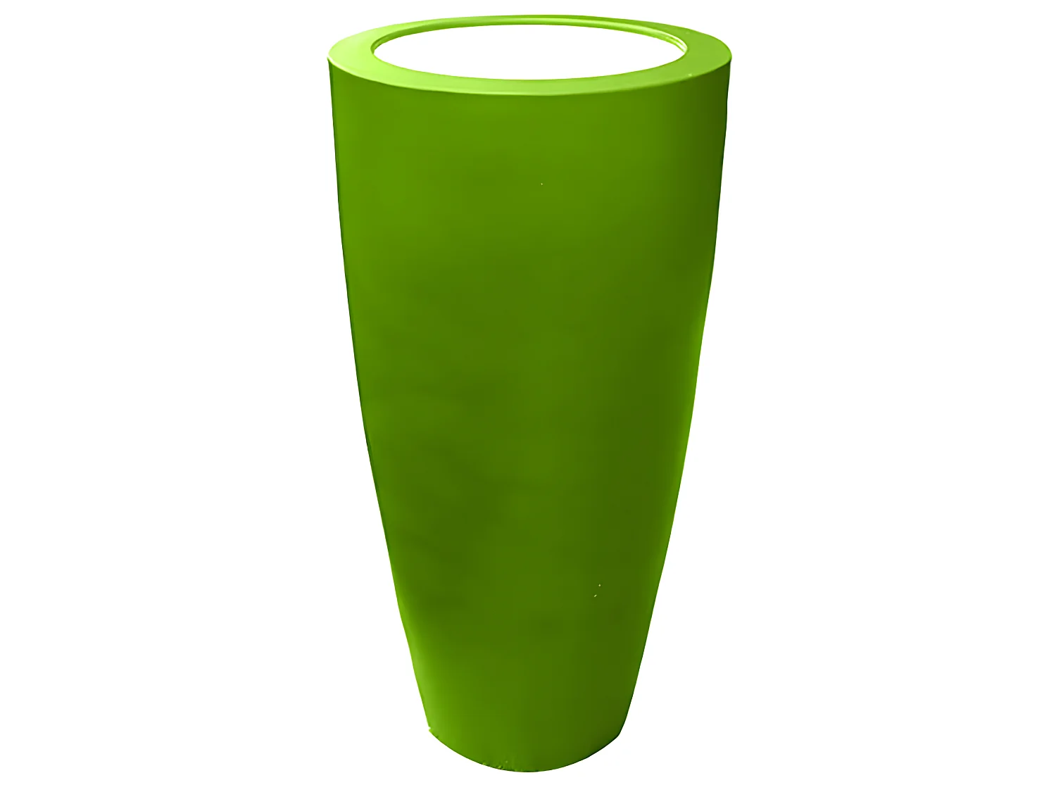 Pot Conique 3 En 1 Pot De Fleurs-mange Debout-seau à Champagne Dessus Polyéthylène Blanc