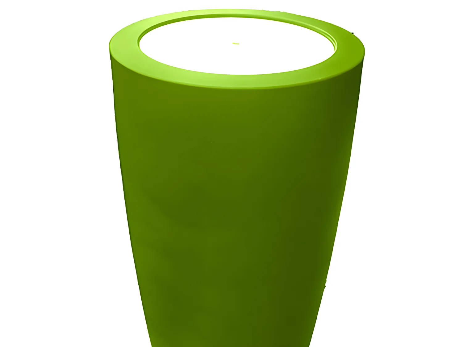 Pot Conique 3 En 1 Pot De Fleurs-mange Debout-seau à Champagne Dessus Polyéthylène Blanc