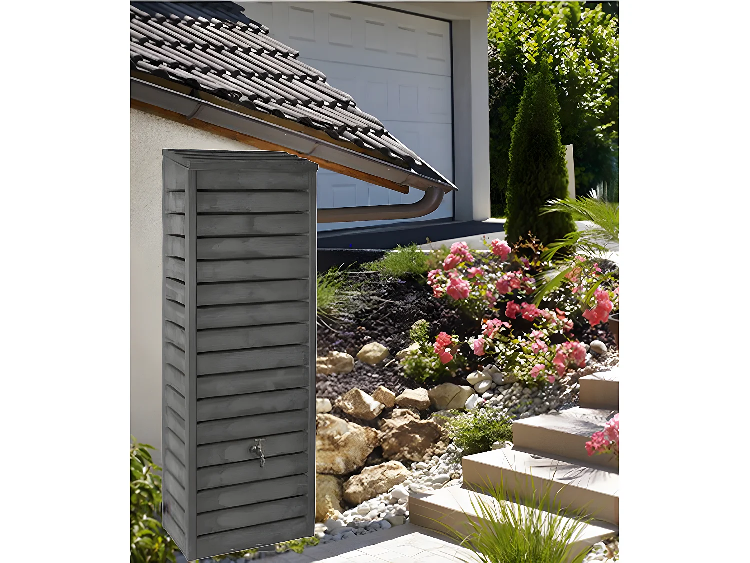 Récupérateur D'eau Mural 300l Forestier