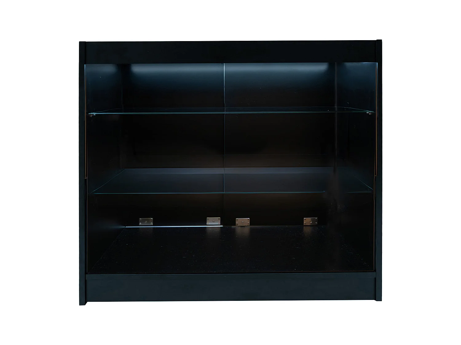 Set Mostradores Comerciales con Luz LED "ASTRO"  LM60 + 2xK1500 + TB60 – Negro