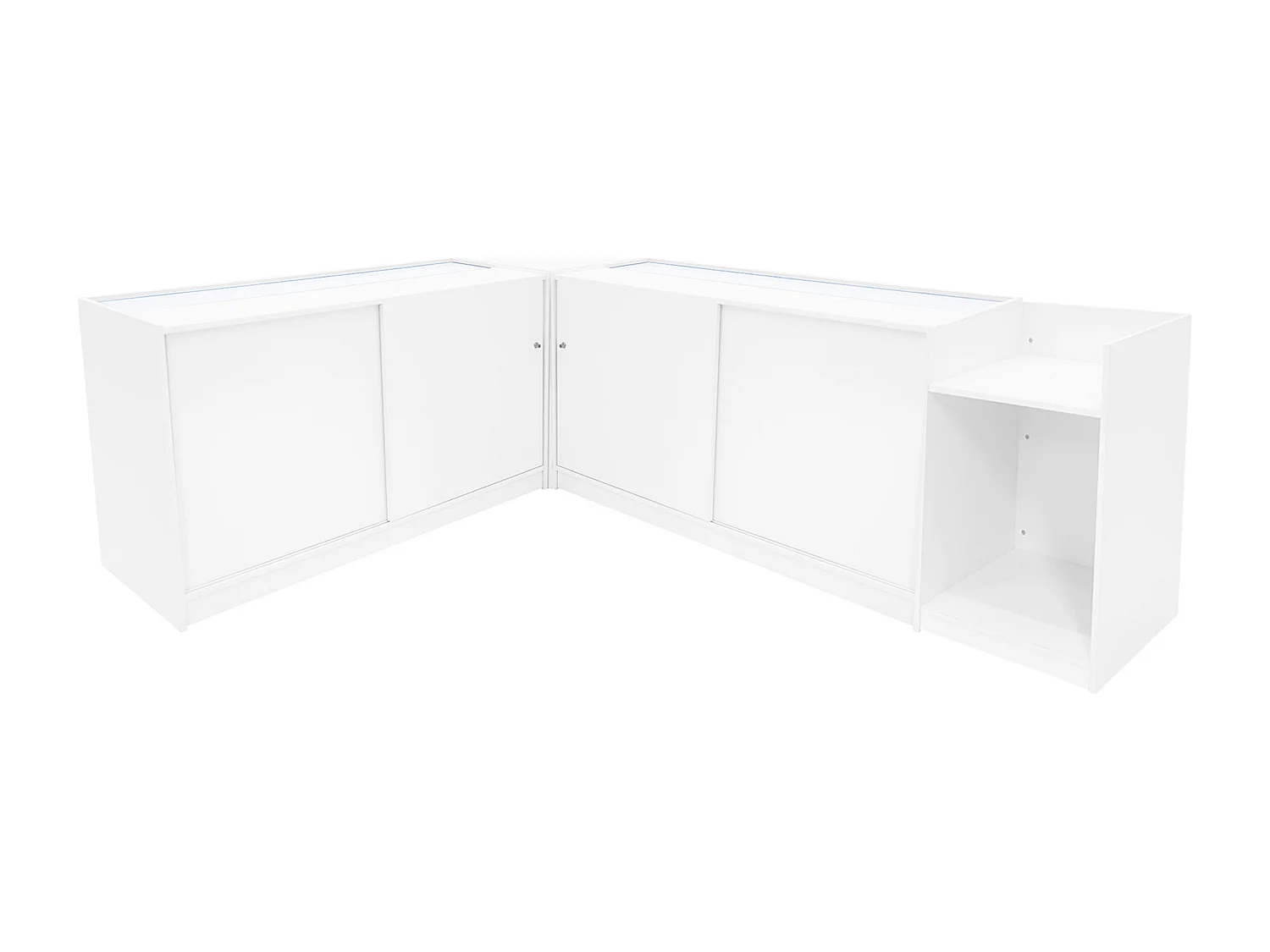 Comptoirs de Vente à LED Ensemble Astro - Blanc CM60, 2 x K1500, TB60