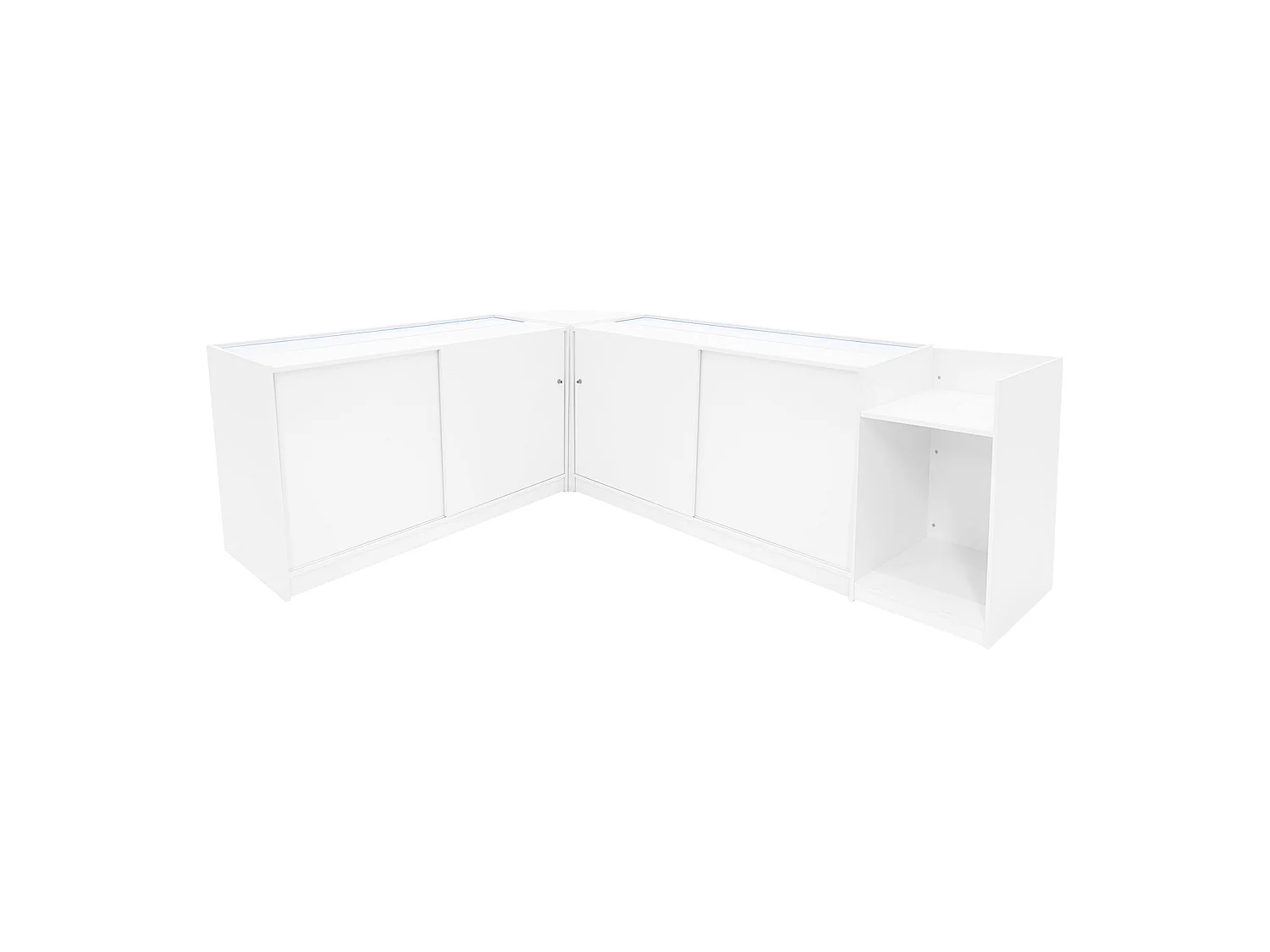 Astro LED-myymälätiskisarja LM60, TB60 ja 2 x K1500 - valkoinen