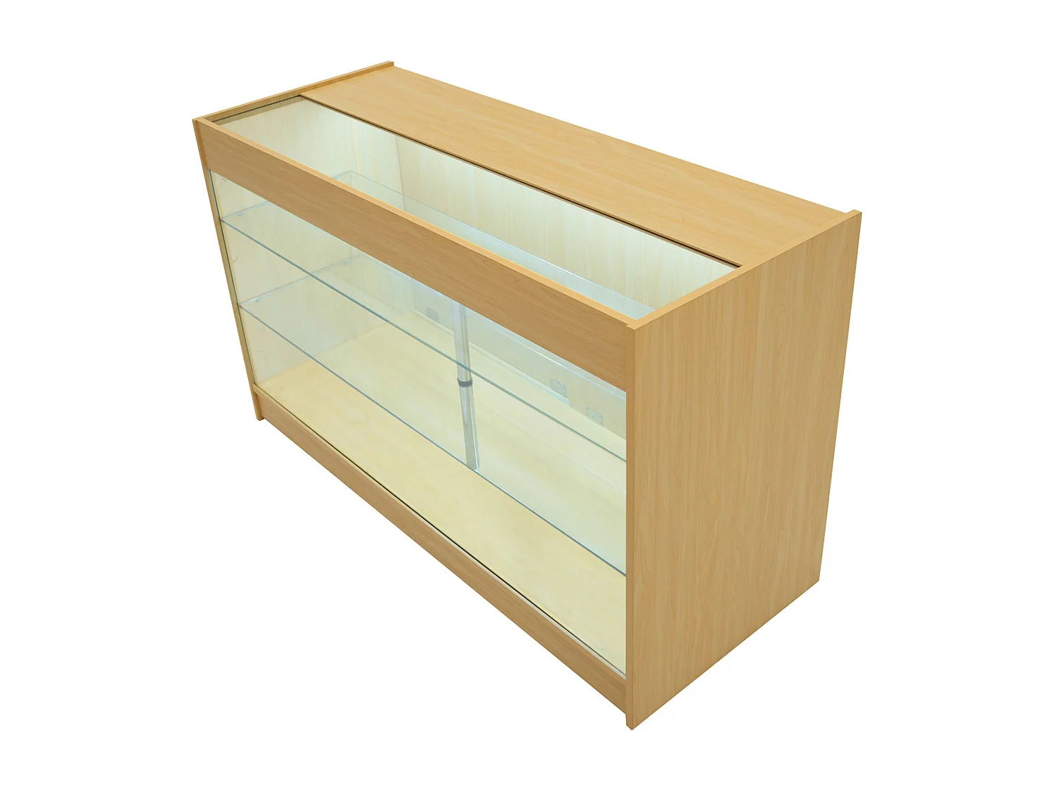 Conjunto de BalcÃµes Comerciais com Luz LED "ASTRO" LM60 + 2xK1500 + TB60 â€“ cor Maple