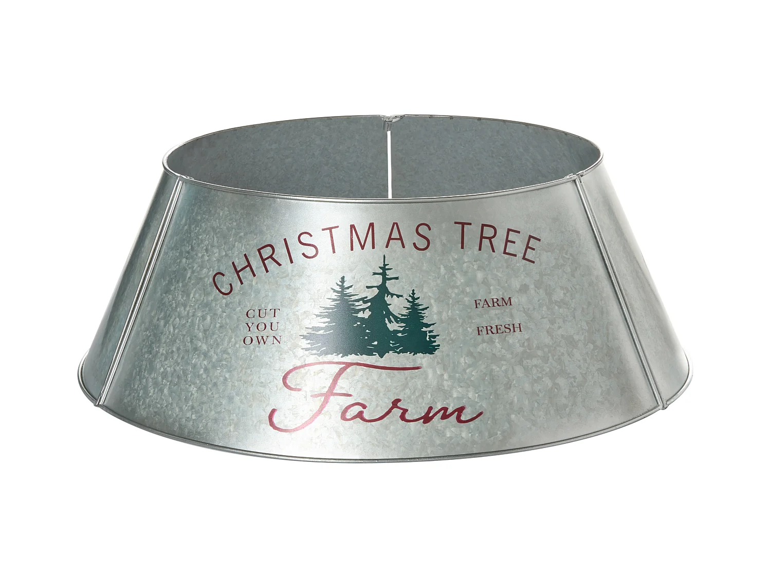 Jupe de sapin de Noël ROVANIEMI Métal Argenté 65 cm