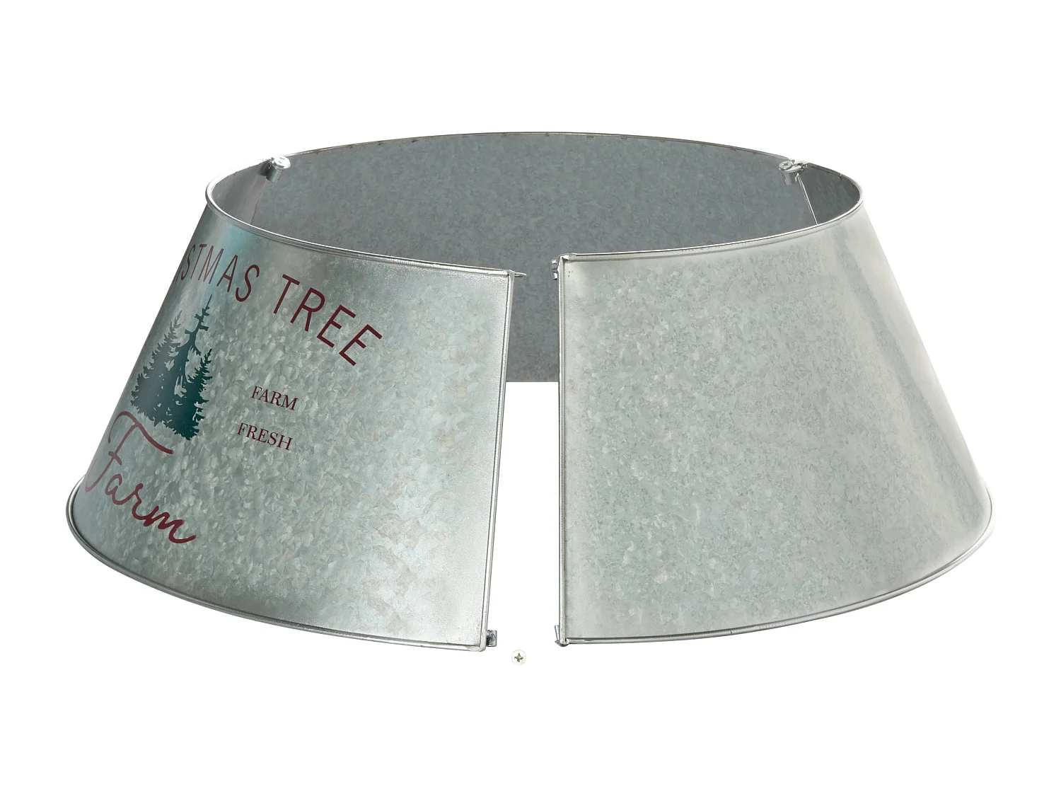 Jupe de sapin de Noël ROVANIEMI Métal Argenté 65 cm