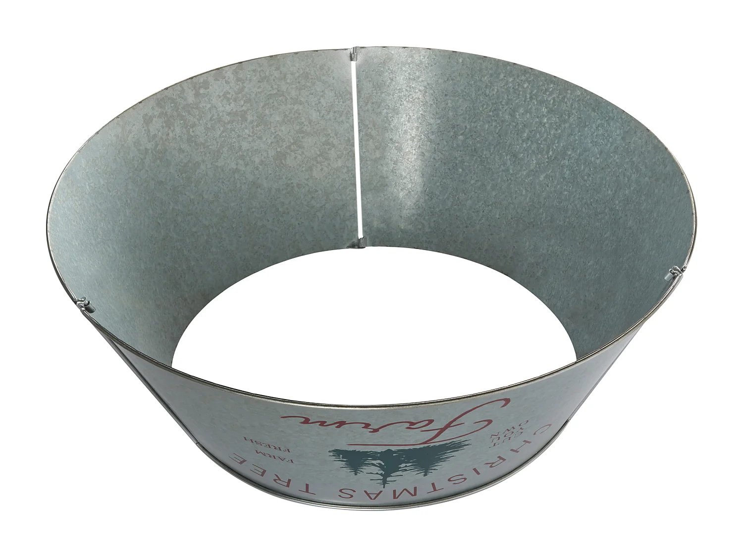 Jupe de sapin de Noël ROVANIEMI Métal Argenté 65 cm