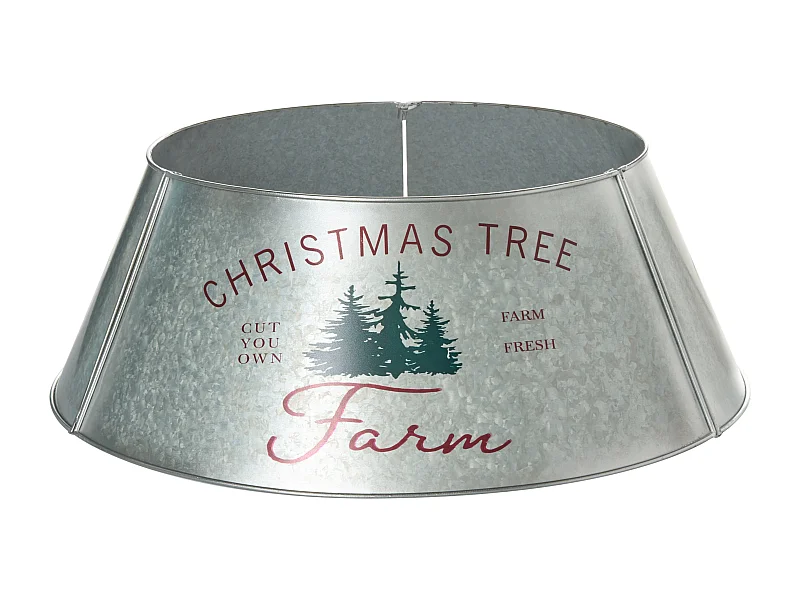 Jupe de sapin de Noël ROVANIEMI Métal Argenté 65 cm