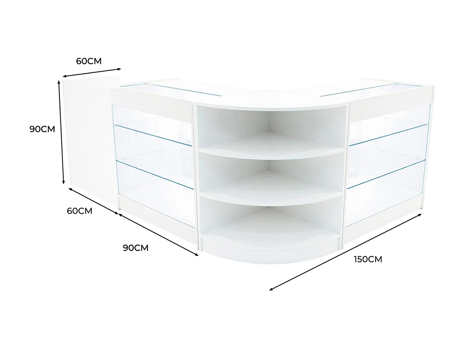 Astro Set Banconi LED LM60, TB60 & 2 x K900 – Bianco