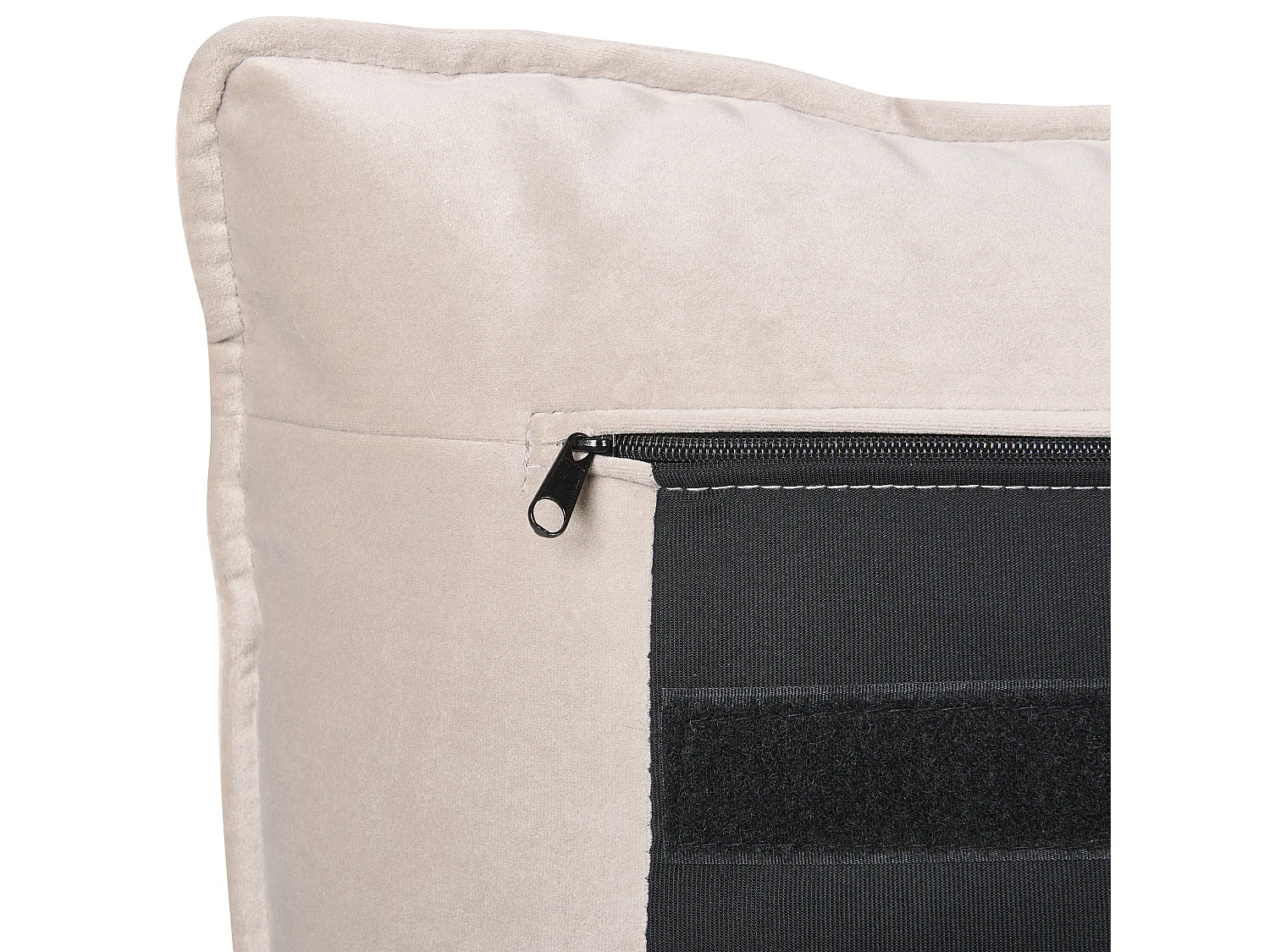 Lit avec sommier Velours BAJONNA 180 x 200 cm Taupe