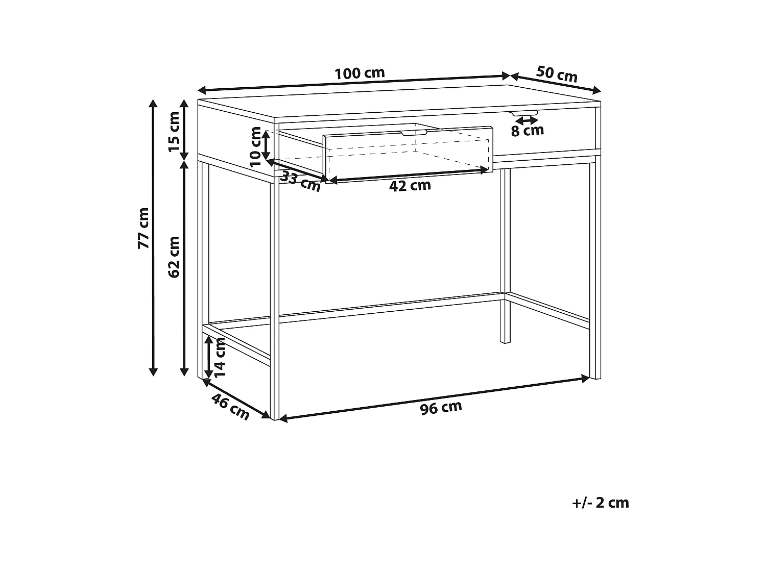 Console ADELAIDE Blanc