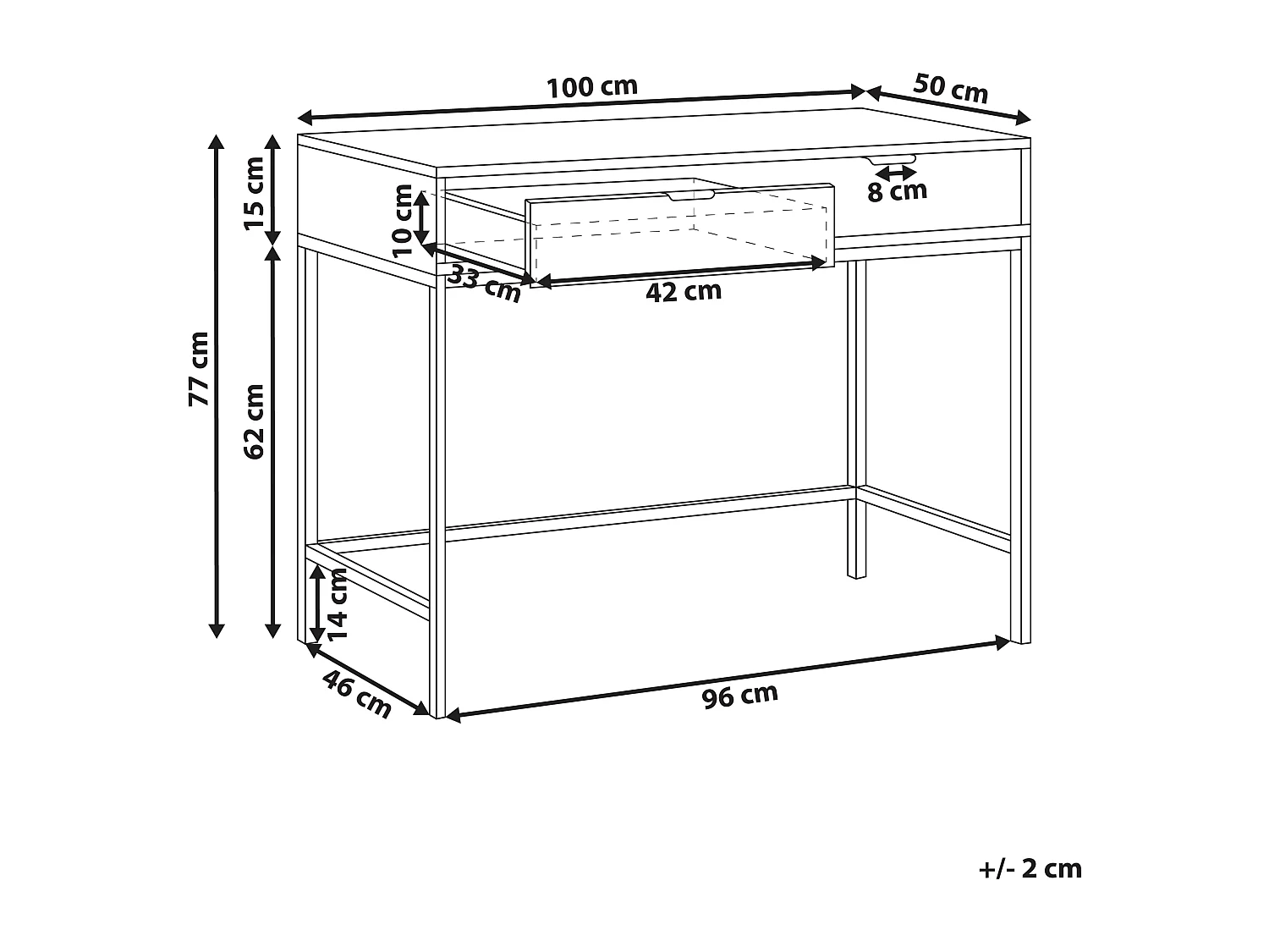 Console ADELAIDE Blanc