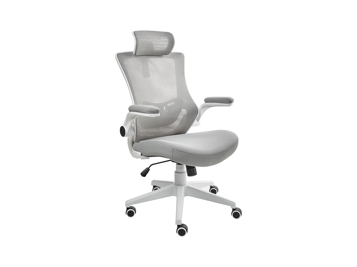 Chaise de bureau PALADIN Tissu Gris clair
