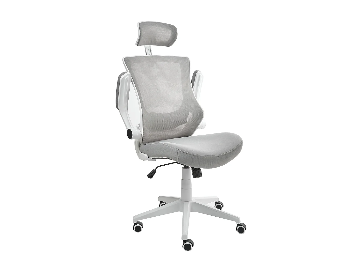 Chaise de bureau PALADIN Tissu Gris clair