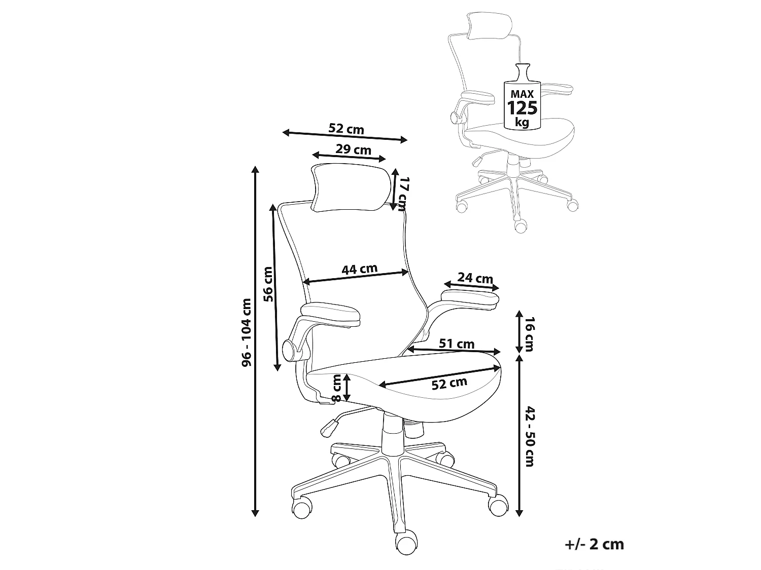 Office Chair PALADIN Light Grey