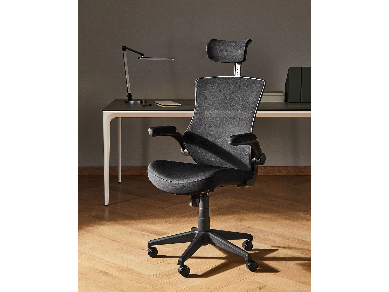 Chaise de bureau PALADIN Tissu Noir