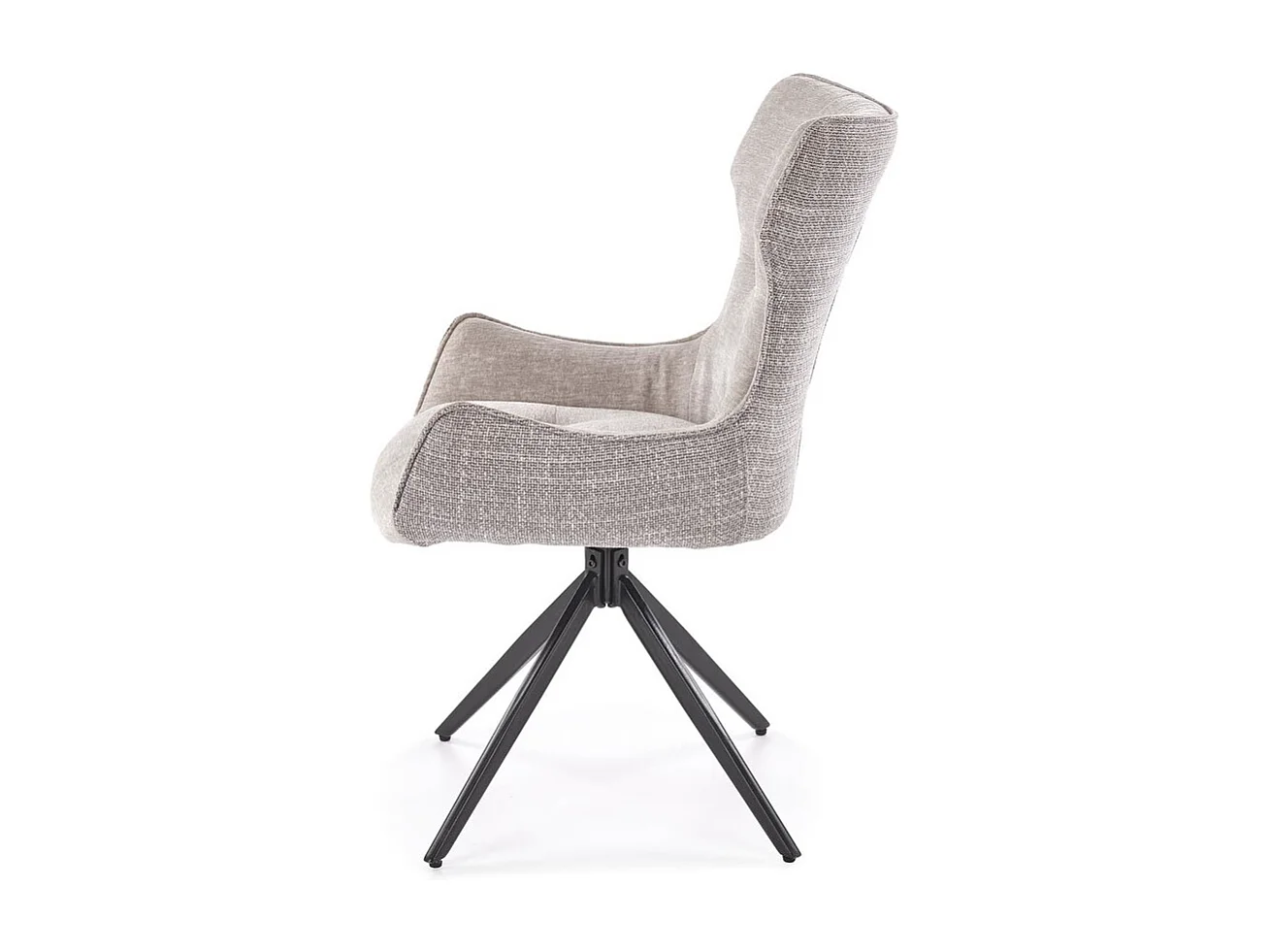 Chaise K573/Fonction pivotante/Revêtement tissu et métal/Beige