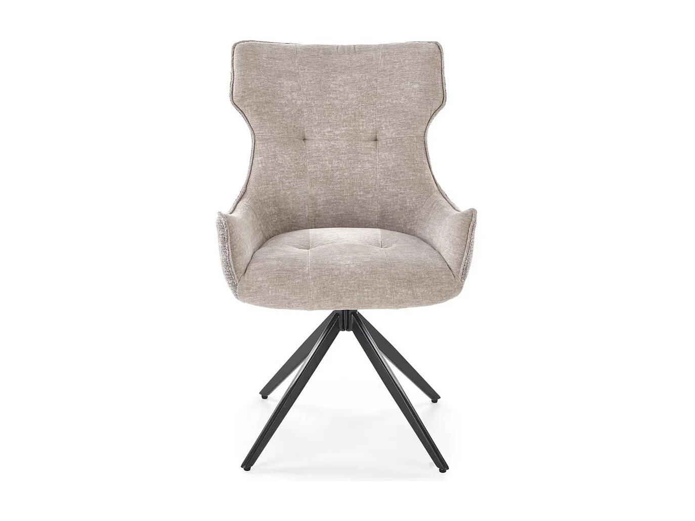 Chaise K573/Fonction pivotante/Revêtement tissu et métal/Beige