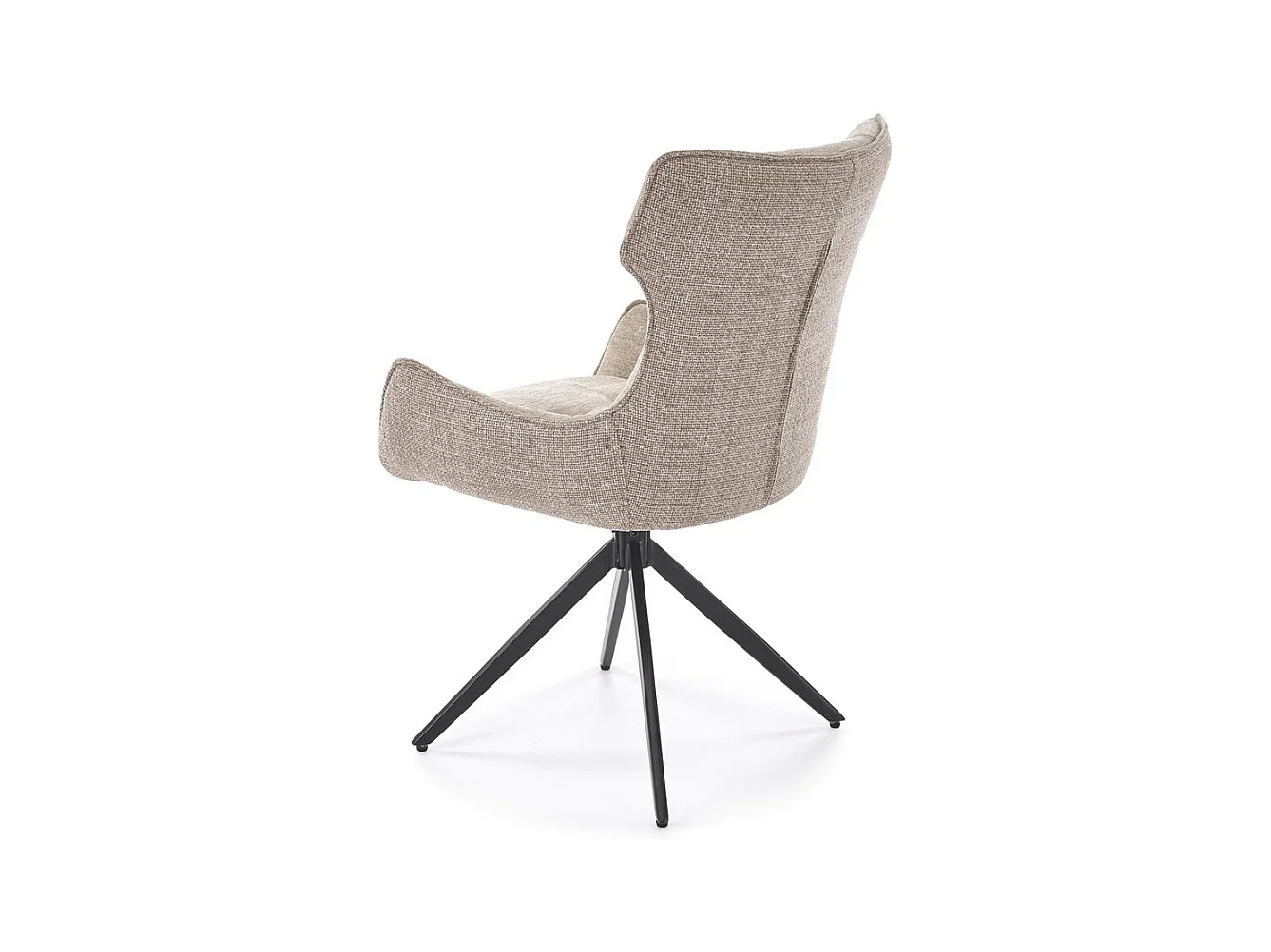 Chaise K573/Fonction pivotante/Revêtement tissu et métal/Beige