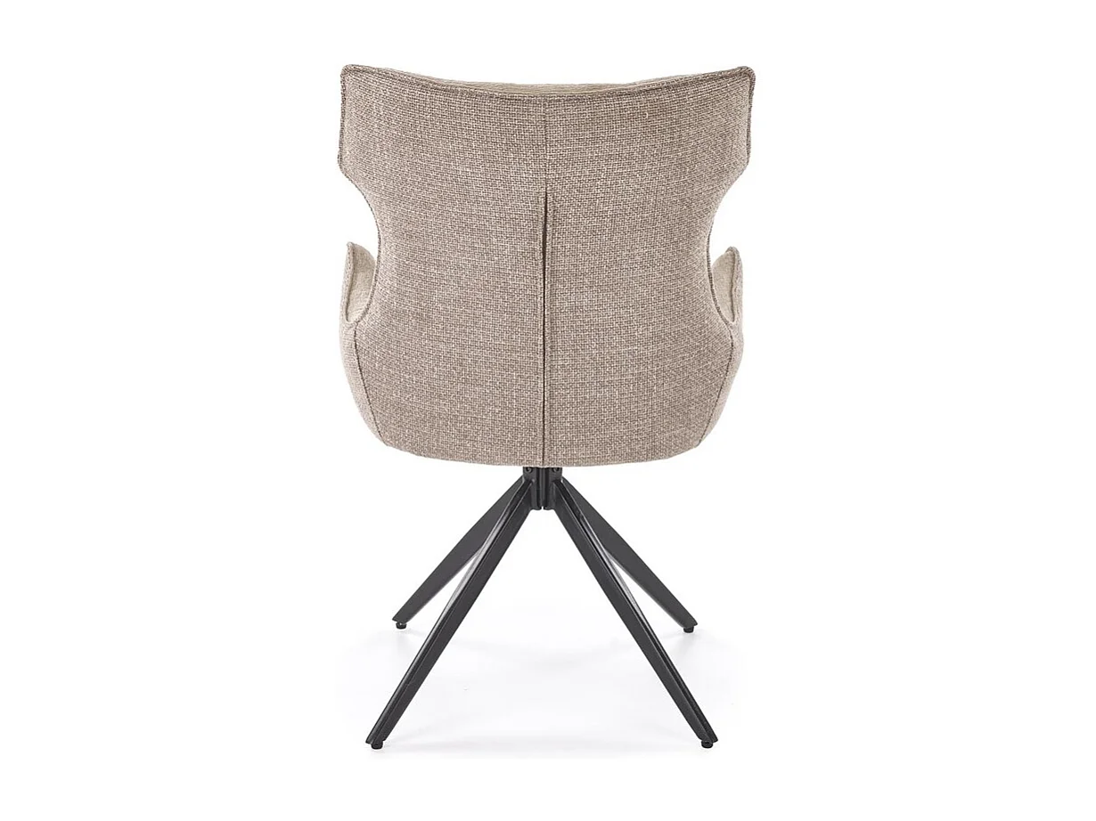 Chaise K573/Fonction pivotante/Revêtement tissu et métal/Beige