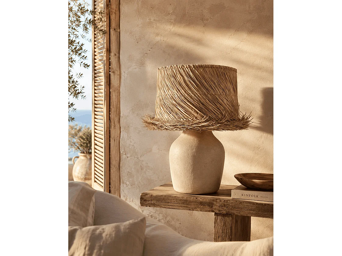 L’Abat-Jour de Lampe de Table en Pandan - Naturel