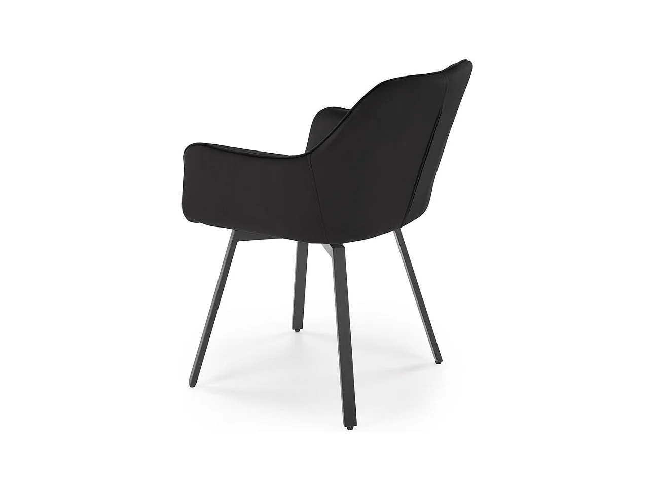 Stuhl K588/Drehfunktion/Samtstoffbezug&Metall/Schwarz