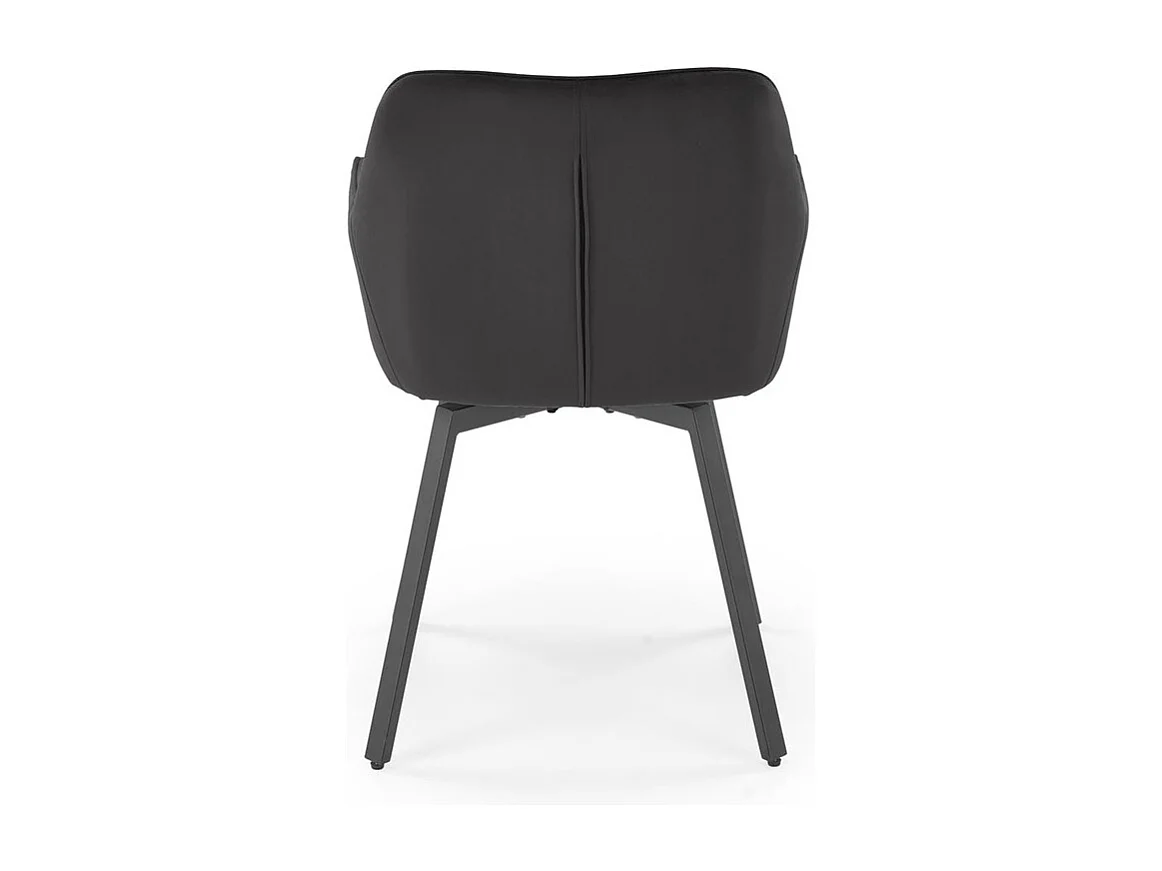 Stuhl K588/Drehfunktion/Samtstoffbezug&Metall/Schwarz