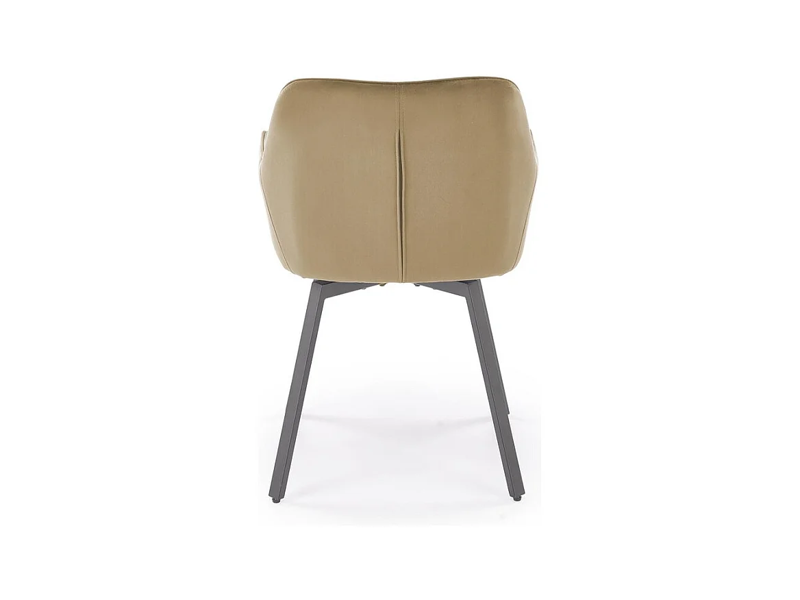 Stuhl K588/Drehfunktion/Samtstoffbezug&Metall/Beige