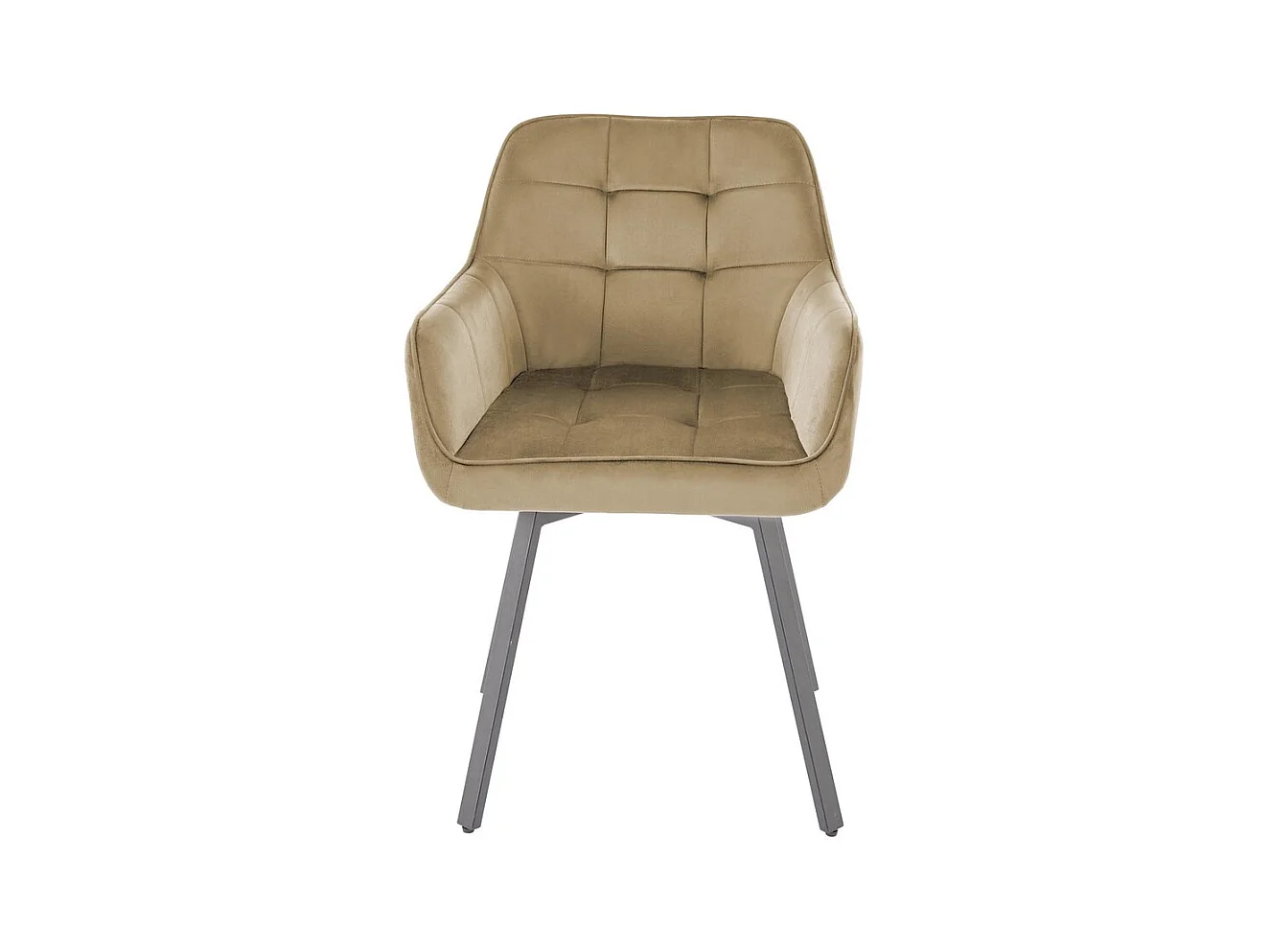 Stuhl K588/Drehfunktion/Samtstoffbezug&Metall/Beige