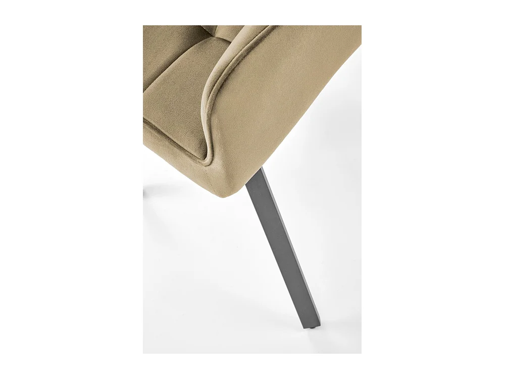 Stuhl K588/Drehfunktion/Samtstoffbezug&Metall/Beige