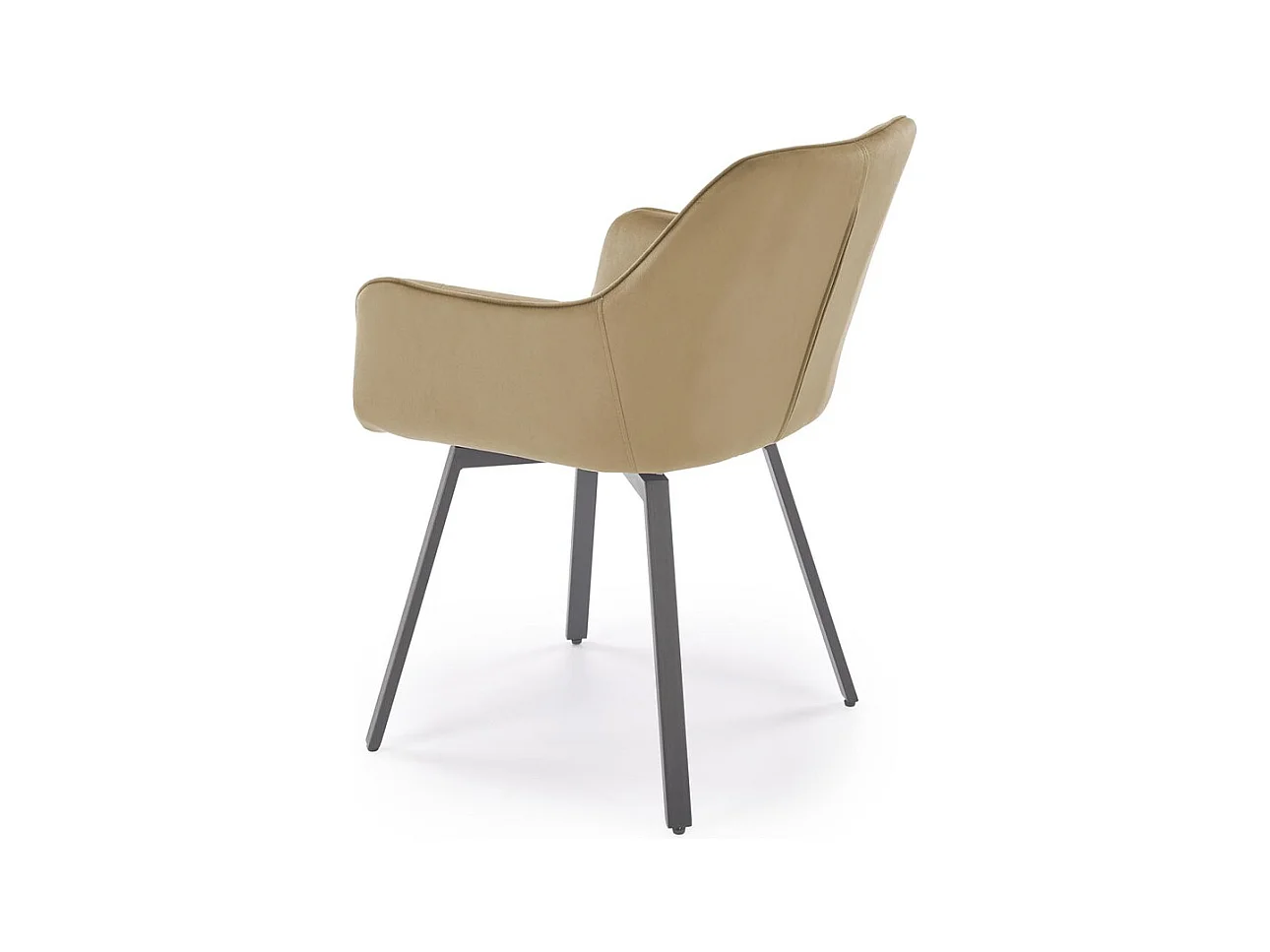 Stuhl K588/Drehfunktion/Samtstoffbezug&Metall/Beige