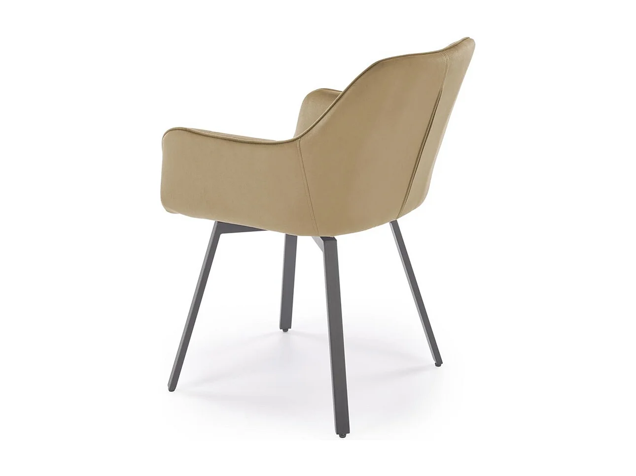 Stuhl K588/Drehfunktion/Samtstoffbezug&Metall/Beige