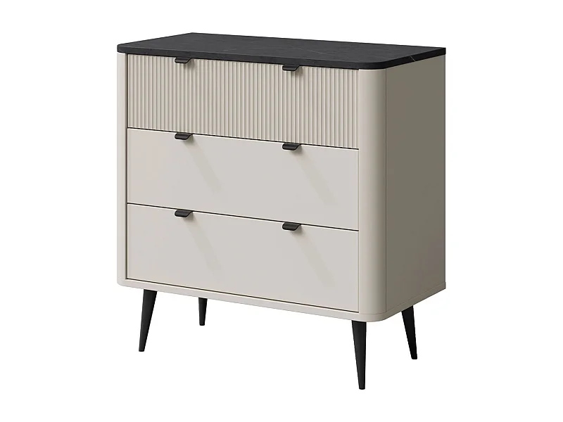 KOMMODE Marly Kaschmir / Graustein 90 / 40 / 82cm