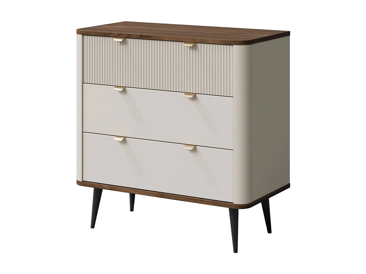 KOMMODE Marly Kaschmir / Walnuss 90 / 40 / 82cm