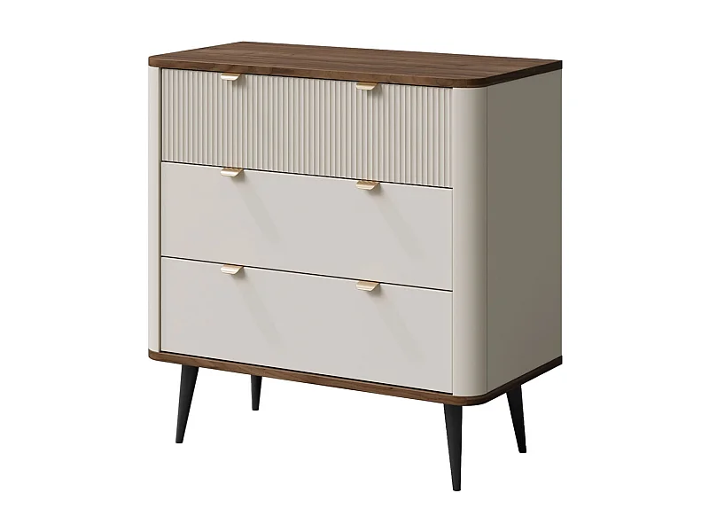 KOMMODE Marly Kaschmir / Walnuss 90 / 40 / 82cm