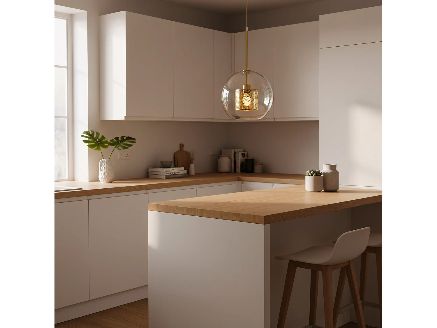 Lampe Suspendue Toolight APP555-1CP Gold