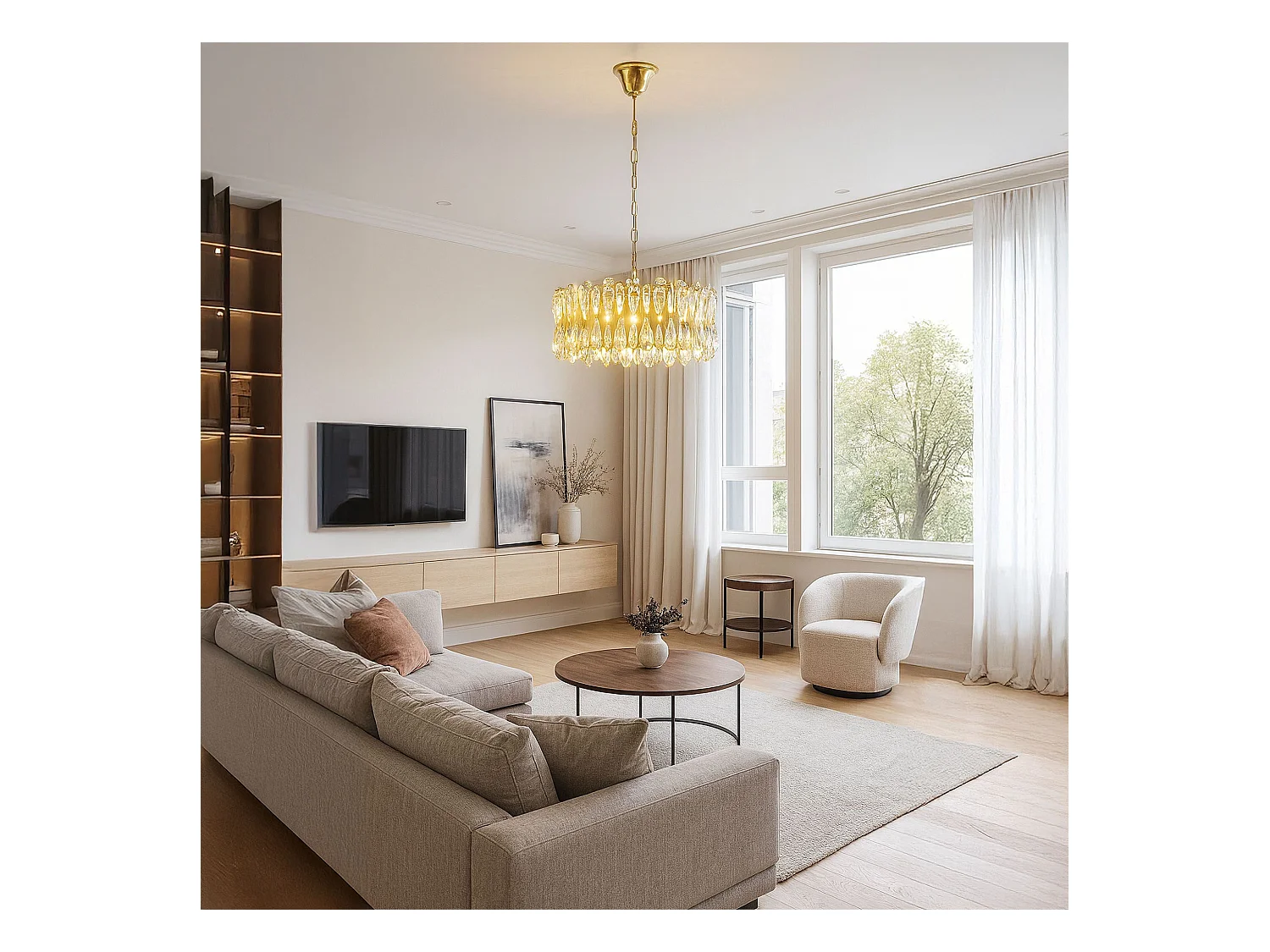 Lampe Suspendue Toolight APP1718-CP Gold