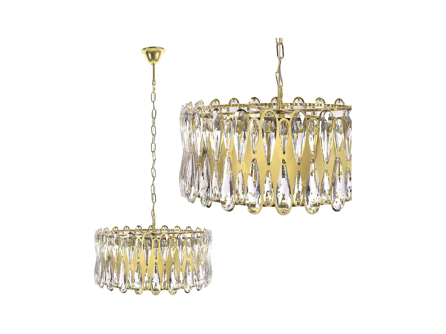 Lampe Suspendue Toolight APP1718-CP Gold