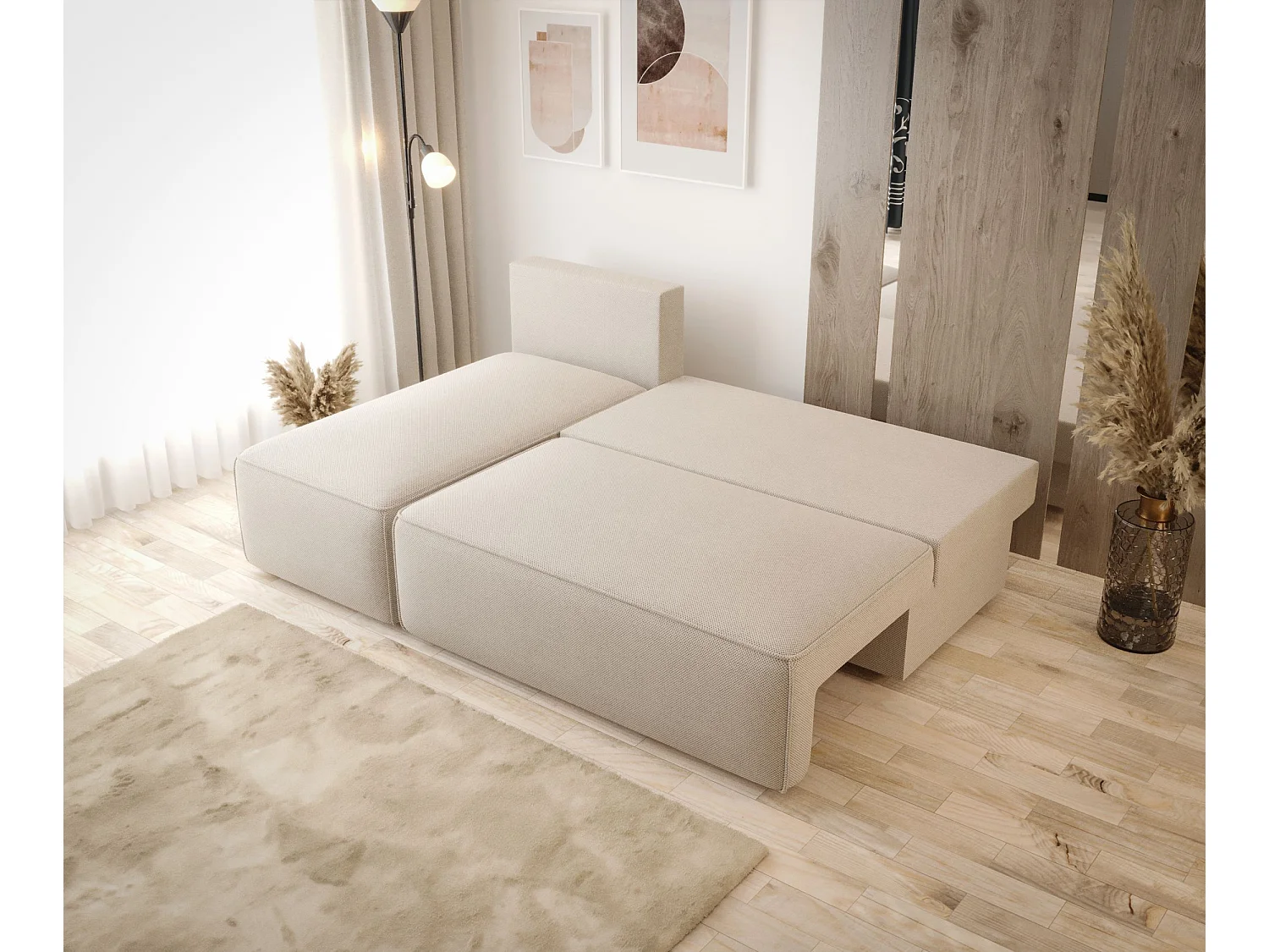 ECKSOFA mit Schlaffunktion SAVIO MINI Quelle 06 Links L-Form Sofa mit Stauraum Bettkasten Wohnzimmersofa Couch Sofa Bettsofa Bettkasten Bettcouch