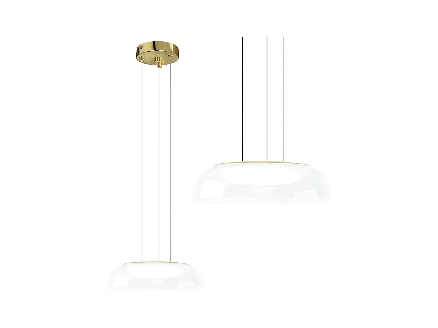 Lampe Suspendue Toolight APP1691-1PC Gold
