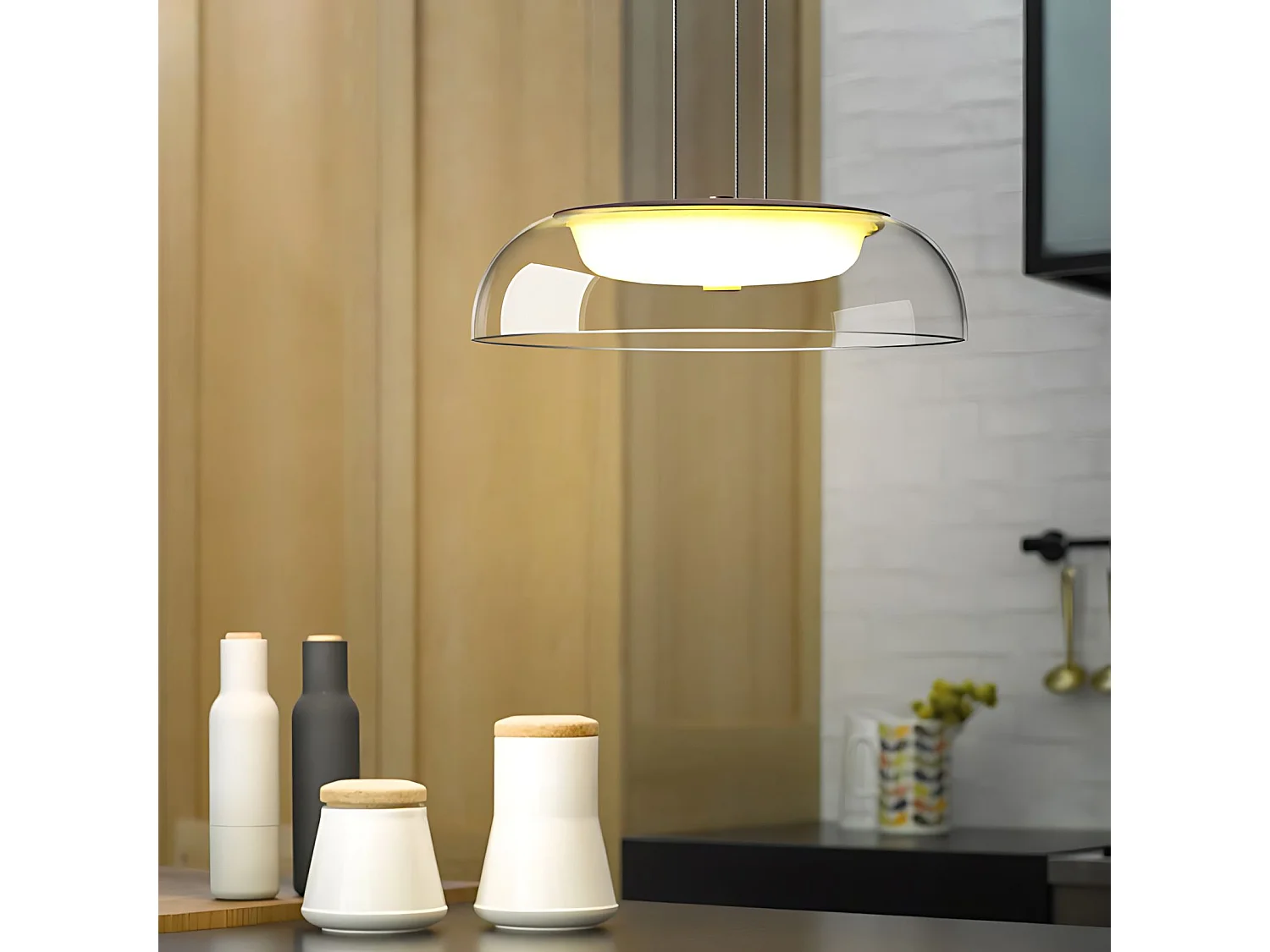 Lampe Suspendue Toolight APP1691-1PC Gold