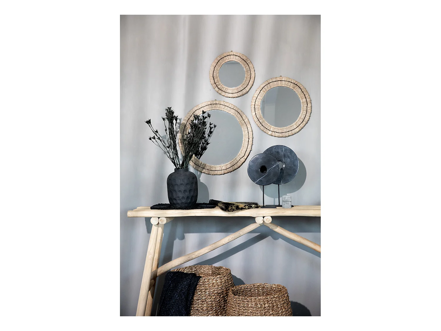Le Miroir Gajih - Noir Naturel - S