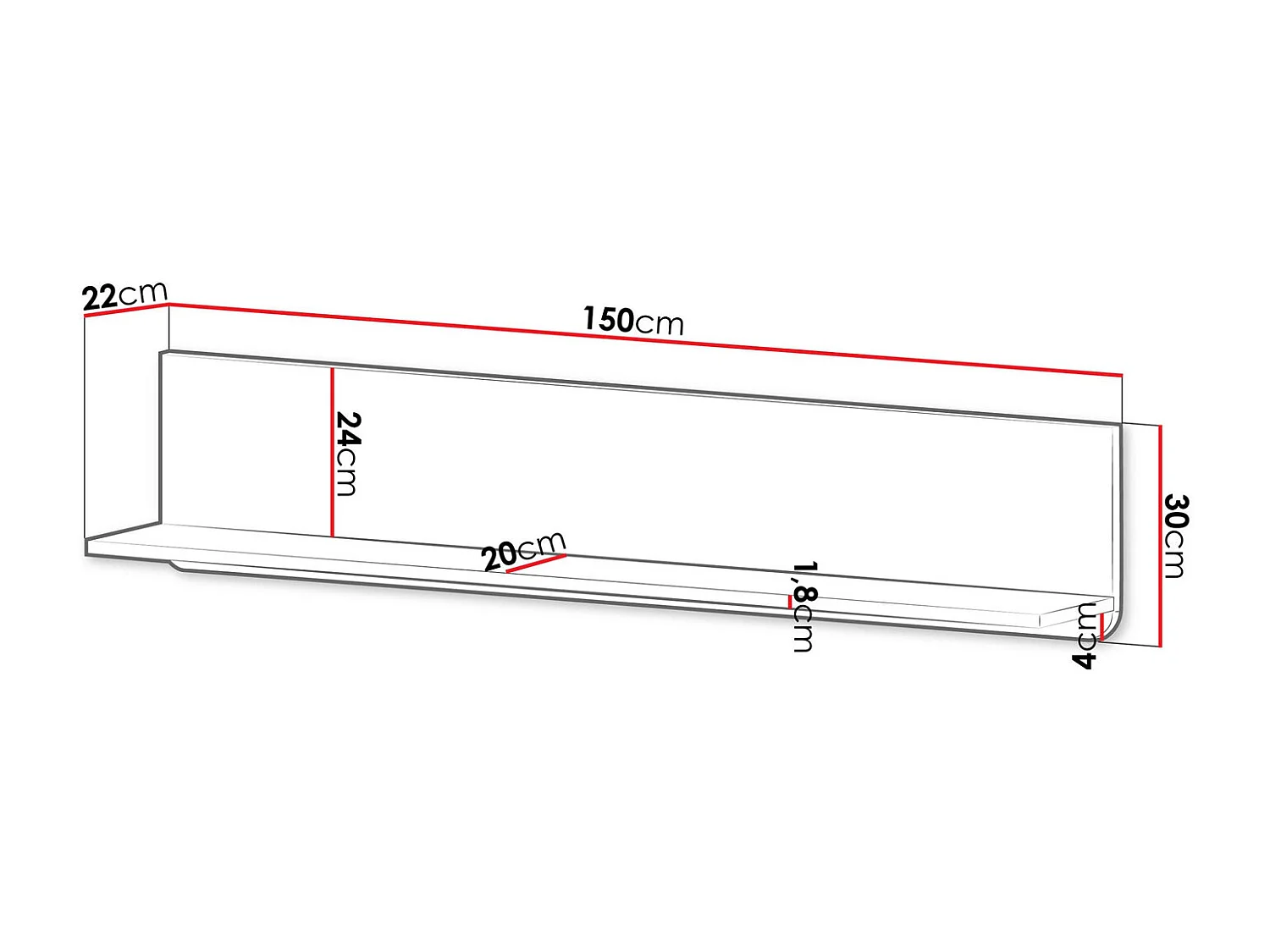WANDREGAL Marly Kaschmir / Walnuss 150 / 22 / 30 cm