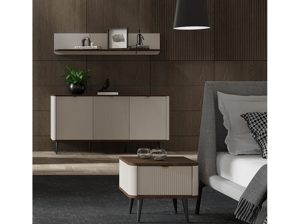 WANDREGAL Marly Kaschmir / Walnuss 150 / 22 / 30 cm