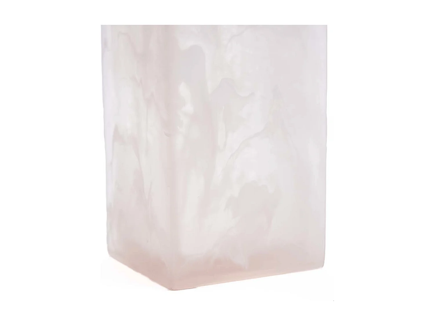 De Resin Zeepdispenser - Roze Wit