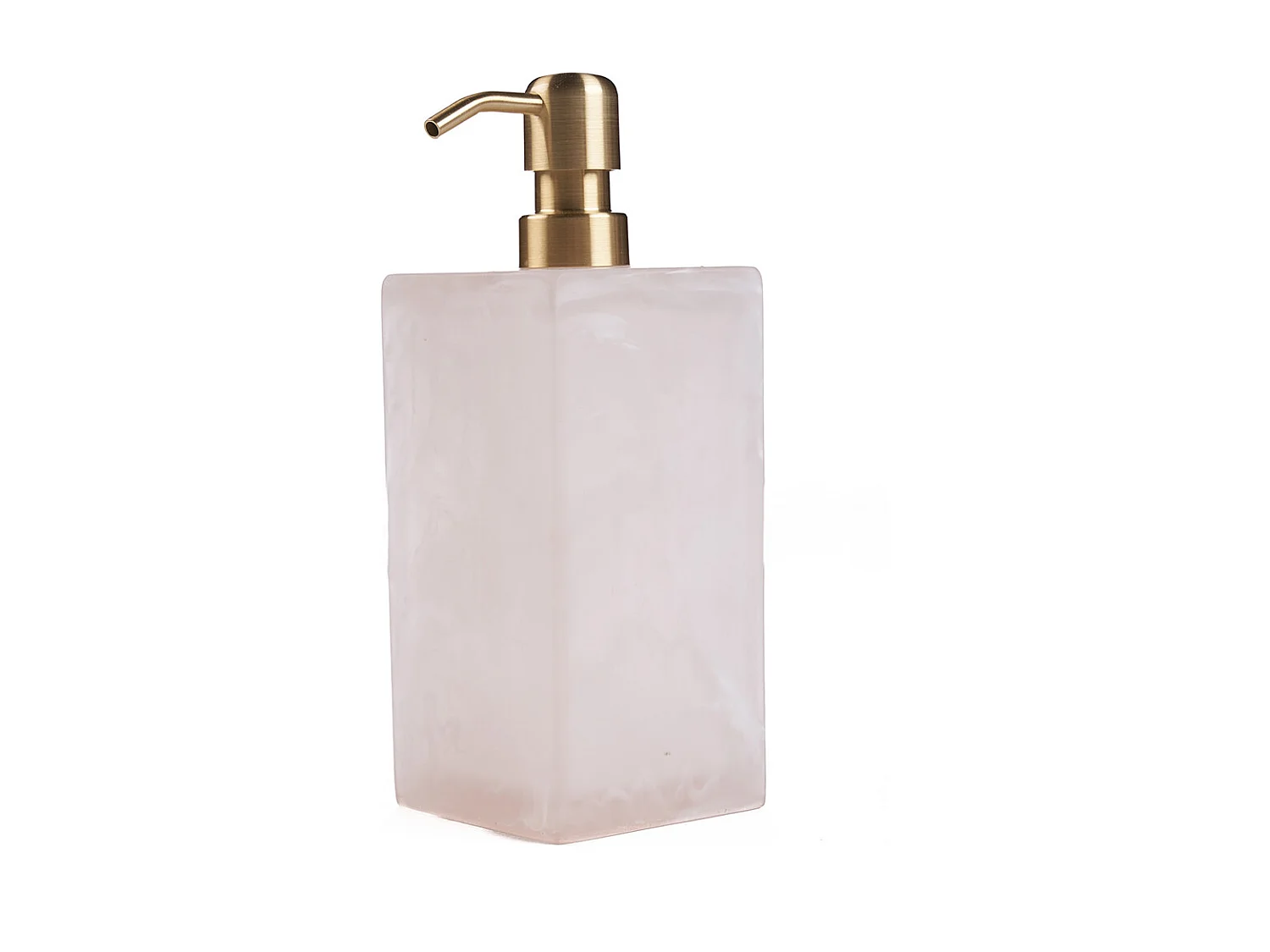 Le Distributeur De Savon En Résine - Rose Blanc