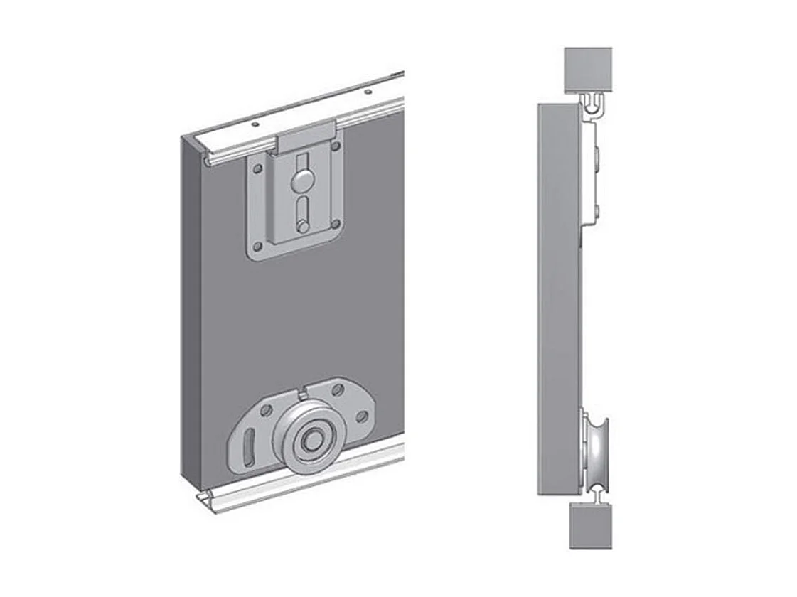 SCHIEBETÜRENSCHRANK Bergamo Gold Craft Oak / schwarz matt 200 / 62 / 195cm