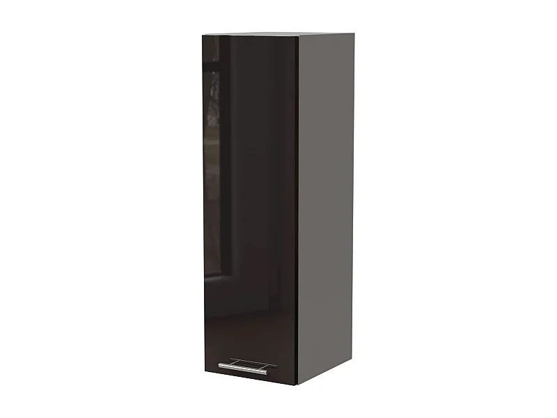 KÜCHENHÄNGESCHRANK Essen W4/20 Schwarz Hochglanz / Grau Matt 20 / 32,5 / 96cm
