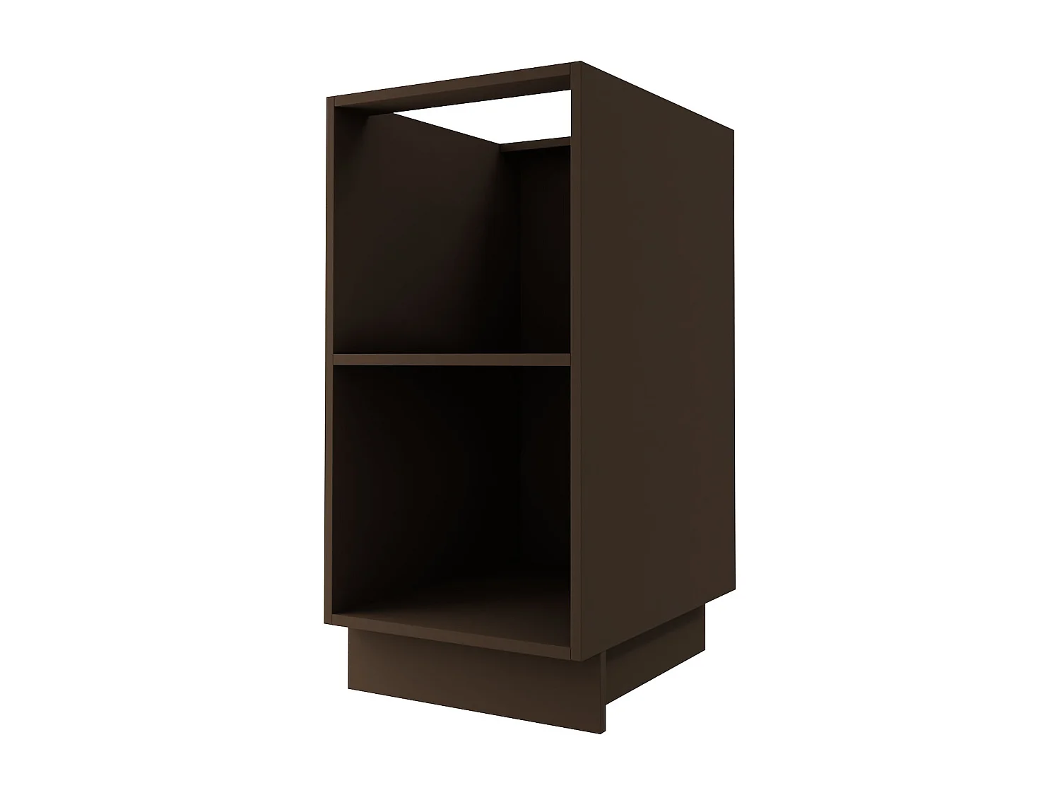 KÜCHENUNTERSCHRANK Essen D1D/20 Schwarz Hochglanz / Lava Matt 20 / 50 / 82cm