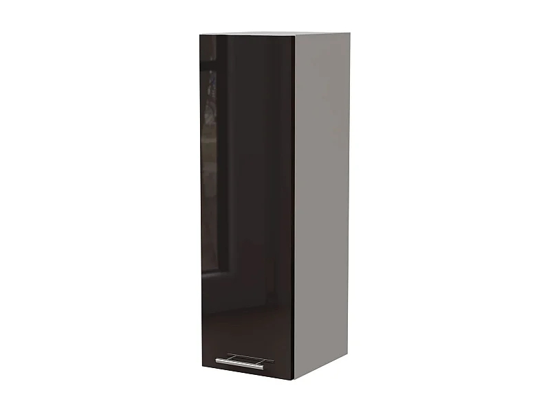 KÜCHENHÄNGESCHRANK Essen W4/20 Schwarz Hochglanz / Weiß Matt 20 / 32,5 / 96cm