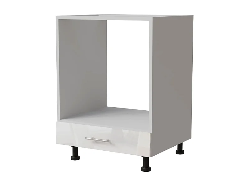 HERDUMBAUSCHRANK Essen D11K/60 Weiß Hochglanz / Weiß Matt 60 / 50 / 82cm